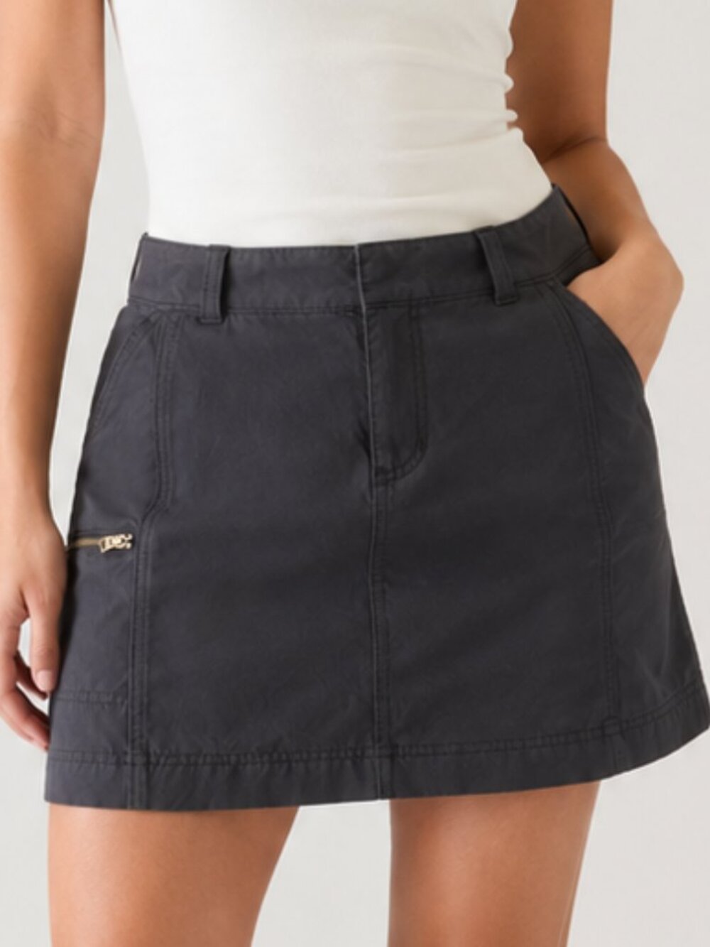 Gorpcore Athleta Palisade Skort, Black Golf Skirt Shorts Sz 4 Skort